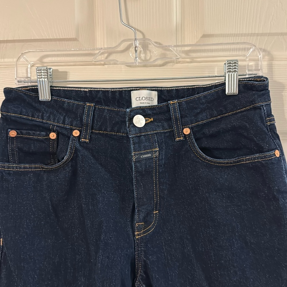 Dark denim jeans